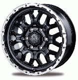 マッドバーンXR-800M マッドブラックリムポリッシュ 195/80R15 107/105 グッドイヤーナスカー4本セット